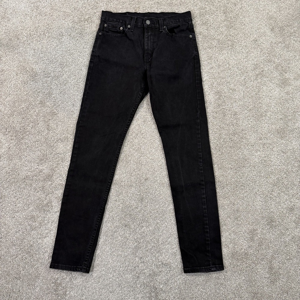 Levi 512 Slim Taper Jeans Black Men 29x32 Stretch Denim Casual Everyday Pockets